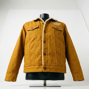 <b>Men's</b> Winter <b>Sherpa</b> Lined Denim <b>Jacket</b> Warm <b>Fleece</b> Casual Outerwear Slim Fit Fur Collar Denim <b>Jacket</b> - Product Image 3