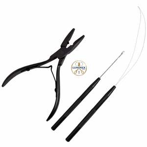 Kit d'extension de cheveux Microlink, outil de pose de micro-perles, pince de retrait de micro-perles avec votre logo de marque, en acier inoxydable - Product Image 1