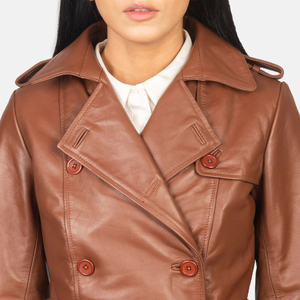 Abrigo de Cuero para Mujer Diseñado para Brindar Estilo, Comodidad y Durabilidad con un Atractivo Clásico para Entusiastas de la Moda Moderna - Product Image 5