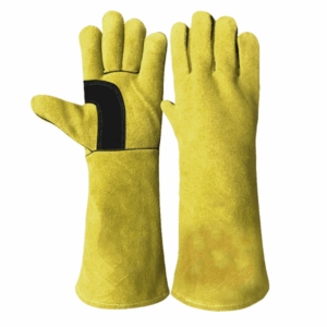 Premium Quality Heavy-Duty Cowhide Split Leather Safety <b>Gloves</b> Industrial Reinforced Hand Protection for Welding Construction - Product Image 5