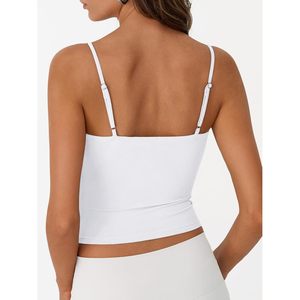 Débardeur sans manches à double doublure pour femme, dos nu, bretelles réglables, style Y2K, idéal pour l'entraînement des adolescentes - Collection Été 2026 - Product Image 6