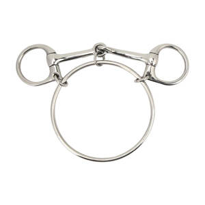 Diseño de boquilla curva para mayor comodidad, bocados para caballos con unión simple para señales claras. - Product Image 1