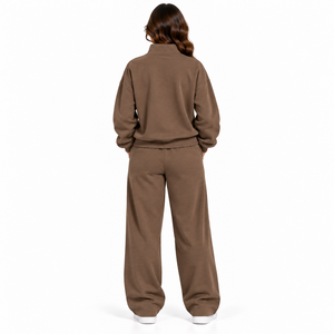 Ensembles de survêtements amples pour femmes, tricotés, épais et doux, pour l'automne et l'hiver, comprenant un pull et un pantalon long, style décontracté, 2 pièces - Product Image 2