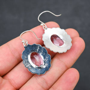 Pendientes de Plata 925 de Lujo Color Rosa - Product Image 3