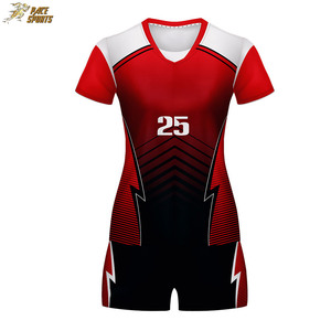 Custom Lightweight 100% Polyester Volleyball Uniform Set with Jersey and Shorts for Men Team Sports - Product Image 2