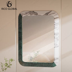 <b>Rectangular</b> Marble Framed Wall <b>Mirror</b> Traditional Design 6mm Glass Thickness Bathroom No Electricity Required - Product Image 5