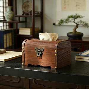 Elegant Wooden Tissue Holder With <b>Box</b> Shape Design Perfect For <b>Vanity</b> Counters And Side Tables Tissue container From India - Product Image 5