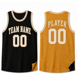 Maillot de basket réversible double face 100 % polyester pour entraînement, unisexe - Product Image 1