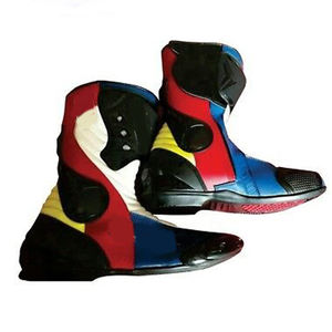 Botas de Motociclismo Deportivas de Cuero para Hombre, Diseño Personalizado con Logotipo de Marca, Botas de Carreras - Product Image 4