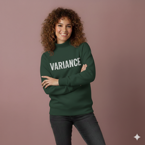 Camiseta Moderna y Relajada para Mujer, Otoño/Invierno, Estampada, Cuello Alto Simulado, Corte Holgado, Tejido de Alta Calidad - Product Image 1