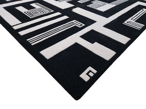 Tapis sur mesure modernes faits à la main, design abstrait personnalisé, en laine et soie, tapis de grande taille haut de gamme pour salon - Product Image 5