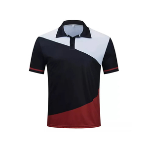 Camisetas de Hombre con Bloques de Color, Manga Corta, Secado Rápido, Transpirables, Corte Regular, Informales, de Algodón Tejido, con Logotipo Frontal - Product Image 2