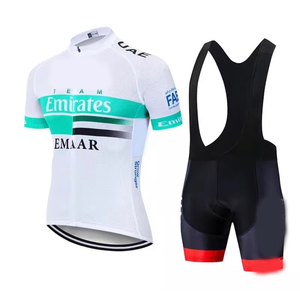 Ensemble de vêtements de cyclisme unisexe légers et personnalisés avec maillot et short respirants à séchage rapide et extensibles, avec rembourrage pour les longues courses - Product Image 3