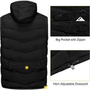 Nouveau gilet matelassé personnalisé OEM, veste d'équitation tendance, vêtements d'hiver décontractés, gilet rembourré, manteau pour homme. - Product Image 5