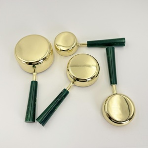 Nueva Cuchara Medidora de Café para Cocina, de Acero Inoxidable Dorado, con Mango de Resina, Tazas y Cucharas Medidoras, Utensilios para Hornear - Product Image 5