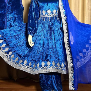 ชุดกำมะหยี่ปักลายเหรียญบาลอชิแบบดั้งเดิม ชุดคู่ชนเผ่ากุจิอัฟกัน ชุดแต่งงานชนเผ่าบันจารา - Product Image 3