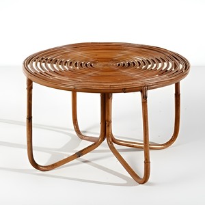 Mesa de centro grande de ratán, mesas auxiliares de dos niveles para sofá o mesita de noche, precio económico directamente del fabricante - Product Image 6