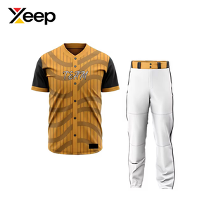 ชุดเบสบอลผู้ชาย XEEP Customize รุ่น XC-BBU-47 ระบายอากาศได้ดี ลายพิมพ์แบบ Heat-Transfer ผลิตจากโพลีเอสเตอร์ 100% ดีไซน์คุณภาพสูง - Product Image 1