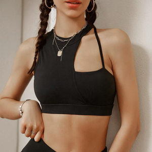 Soutien-gorge de sport OEM Solid Fitness pour femmes, respirant, séchage rapide, élastique, bretelles de maintien, tissu lisse, bralettes pour adultes et jeunes filles - Product Image 6