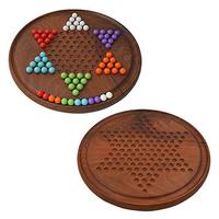 Jeu de dames chinoises en bois peint avec pions traditionnels, billes colorées, écologique et non toxique pour adultes et enfants
