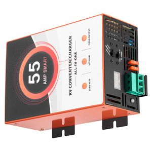 55 Amp RV Power Converter Smart Charging 110V AC 12V DC <b>Multi</b> Stage Battery <b>Charger</b> 13V 16.5V Operating RV Electrical Systems - Product Image 6