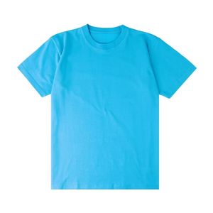 T-shirt d'été pour homme en coton respirant à manches courtes, léger, décontracté, performant, pour un usage quotidien, basique, couleur cyan - Product Image 1