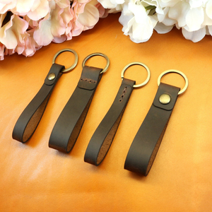 <b>Custom</b> Engraved Leather Keychain Personalized <b>Key</b> <b>Ring</b> Holder for Car <b>Keys</b> Corporate top quality Gift Bulk Supply - Product Image 3