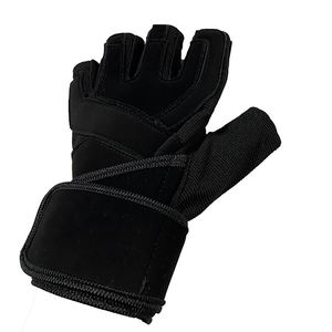 GAF Polyester Non-Slip Unisex Lace-up Half Finger Workout <b>Gloves</b> Sports Bodybuilding Weightlifting Gym Training Cycling Outdoor - Product Image 1