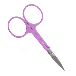 Professional <b>Scissors</b> with Sharp Blade Tip Purple Titanium <b>Cuticle</b> <b>Scissors</b> Stainless Steel Fine Point Straight Blade Nail Care - Product Image 2
