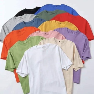 Camiseta de algodón cómoda para hombre, ropa de estilo informal de marca excedente de Bangladesh de un solo color, promoción de Elecciones de Primavera - Product Image 1