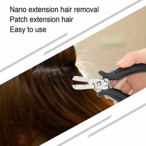 Pince à cheveux en acier inoxydable de haute qualité à maintien robuste pour l'application et le retrait des extensions de cheveux à la kératine - Product Image 6