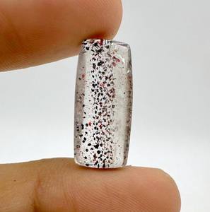 Cabochon de pierre précieuse Super Seven naturelle de 13,00 carats, cabochon Super Seven de bonne qualité pour la fabrication de bijoux, taille 25x11x5 mm, vente en gros - Product Image 4