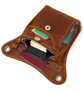 Riñonera de Cuero Sintético de Primera Calidad, Ajustable, con Múltiples Bolsillos para Senderismo, Correr, Viajes y Actividades al Aire Libre - Product Image 1