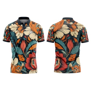 Camisas de golf personalizadas con sublimación completa para hombre, Polo de golf impreso de talla grande, estilo informal para verano - Product Image 1