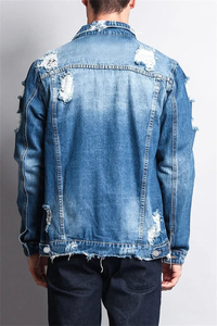Veste en jean personnalisée avec logo sur le devant, veste pour homme en coton de haute qualité, veste en jean respirante pour l'hiver - Product Image 6
