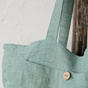 EcoDari Premium Eco Friendly Fashion Letter Pattern Reusable Cotton Tote <b>Bag</b> with Woven Shoulder Handle for Grocery & Daily Use - Product Image 3