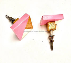 Top Designer High Quality Unique Handmade Modern Style <b>Metal</b> Door Knob Natural Wooden & Resin <b>Cabinet</b> for Kitchen & Bedrooms - Product Image 6