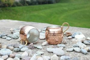 Metal hecho principalmente de cobre, a menudo con un acabado martillado para un atractivo estético, taza de cobre. - Product Image 6