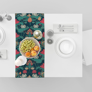 100% Pure Cotton Customized Print Table Runner Luxury Dining Table Linen with Custom Logo - Product Image 4