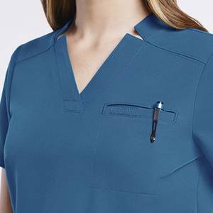 Premium Unisex High Quality 100% Cotton Hospital Nurse <b>Scrub</b> <b>Set</b> with Custom Logo Needle Detection Worsted Fabric OEM Service - Product Image 6