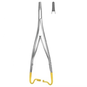 Dental Quirúrgico TC Mathieu Portaagujas Fórceps Punta de carburo de tungsteno Acero inoxidable Los mejores instrumentos quirúrgicos - Product Image 6