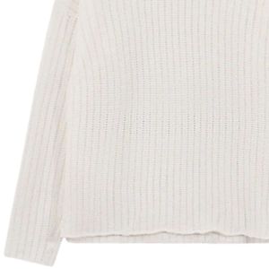 Men White Crochet <b>Long</b> Sleeve T Shirt Crew Neck Textured Cotton Casual Streetwear Fashion Top for Daily Wear - Product Image 3
