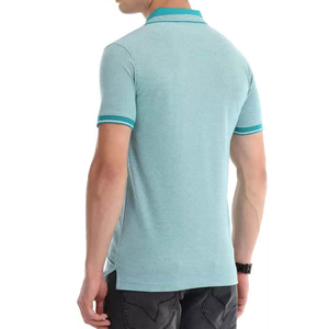 เสื้อโปโลชาย แห้งเร็ว 100% ผ้าฝ้าย ระบายอากาศดี ทอแบบถัก พิมพ์ลาย น้ำหนักเบา แขนสั้น - Product Image 5