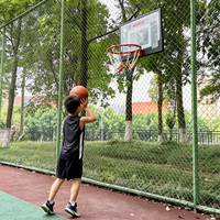 Set Papan Basket Mini 32" untuk Dinding, Pemasangan di Pintu, untuk Anak-anak dan Dewasa, Merk ANBOO