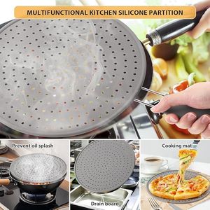 Paraspruzzi in Silicone per Padella con Schermo Anti-Schizzi Resistente al Calore, Padella Multiuso per Piano Cottura - Product Image 3