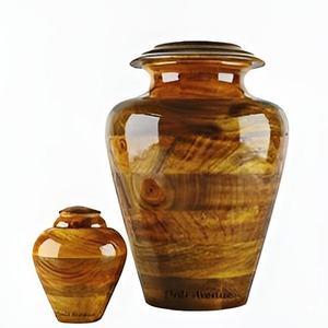Urne funéraire en bois faite à la main, bois naturel poli, urne commémorative personnalisée, urne funéraire pour cendres d'adultes - Product Image 3