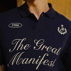 เสื้อโปโลปักโลโก้และลายตามสั่งสำหรับผู้ชาย คุณภาพสูง สไตล์สตรีทแวร์ฤดูร้อน แขนสั้น ทรงบ็อกซี่ เสื้อโปโลชาย - Product Image 4