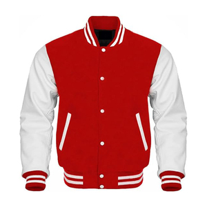 Veste d'hiver en laine de haute qualité pour homme, coupe-vent et chaude, style universitaire baseball avec broderie tigre, en polaire High Street - Product Image 1