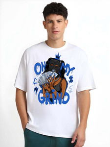 Camiseta de Manga Corta con Estampado Urbano, Diseño Personalizado, Cuello Redondo, Talla Grande, 100% Algodón Jersey, Ecológica, para Hombre - Product Image 3