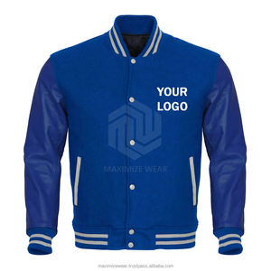 Meilleures ventes Vestes de baseball universitaire pour hommes Bomber à la mode sur mesure Style Letterman Stand Broderie Logo Air - Product Image 4